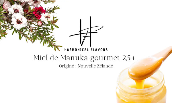 Miel de Manuka Gourmet – 240 g | NPA 2.5+ / MGO 40+ | Douceur Naturelle & Soin Quotidien Harmonical Flavors