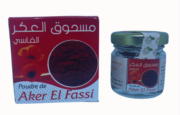 Aker Fassi en Poudre – 20 g | Rouge à Lèvres & Soin Naturel pour Peau