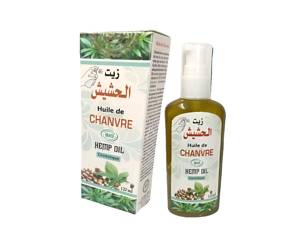 Huile de Chanvre Indien Bio – 120 ml | Soin Naturel Riche en Oméga & Bienfaits Revitalisants