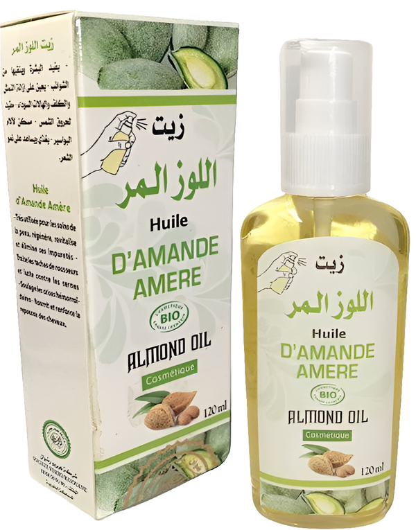 Huile d’Amande Amère Bio – 120 ml | Soin Naturel & Bienfaits Apaisants Harmonical Flavors