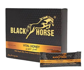 Black Horse Coffret 24 Sticks - Aphrodisiaque Puissant Naturel | Miel Énergisant Premium 240g Harmonical Flavors