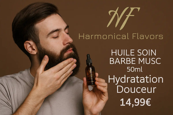 HUILE SOIN BARBE PARFUM MUSC - Produit Actif