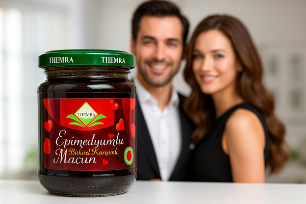 Image publicitaire ultra-haute définition pour Epimedyumlu Macun THEMRA