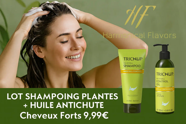 LOT SHAMPOING AUX PLANTES + HUILE ANTICHUTE - Produit Actif