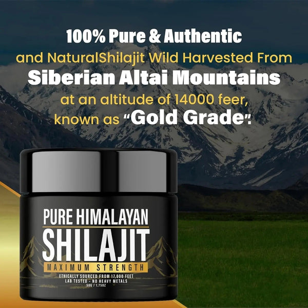Shilajit Pure Himalayan 50g | Force Maximum Énergie Ancestrale Harmonical Flavors
