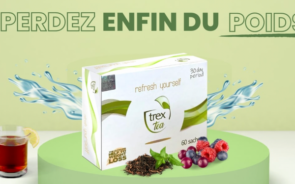 Trex Tea Détox Minceur 60 Sachets | Thé Brûle-Graisse Cure 30 Jours