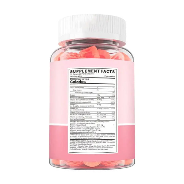 Collagen Gummies - 120 Gummies Beauté Anti-Âge Harmonical Flavors