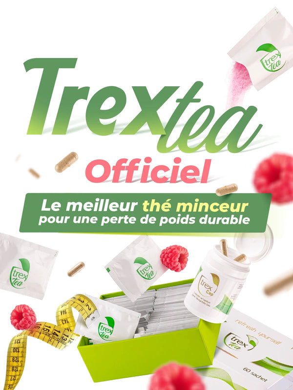 Trex Tea Détox Minceur 60 Sachets | Thé Brûle-Graisse Cure 30 Jours