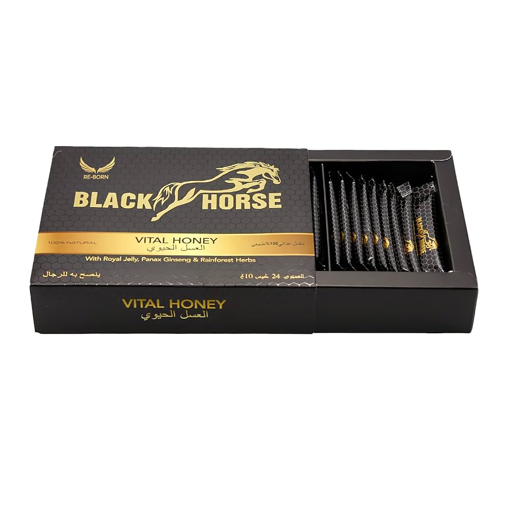 Black Horse Coffret 24 Sticks - Aphrodisiaque Puissant | Énergie Masculine Premium