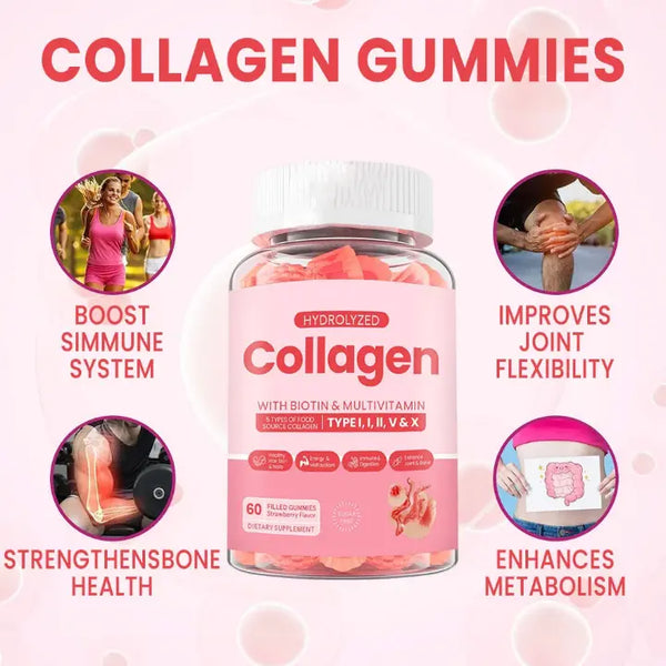 Collagen Gummies - 120 Gummies Beauté Anti-Âge Harmonical Flavors