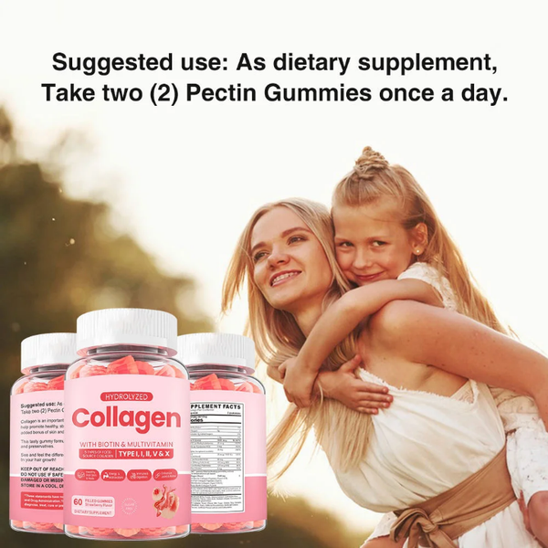 Collagen Gummies - 120 Gummies Beauté Anti-Âge
