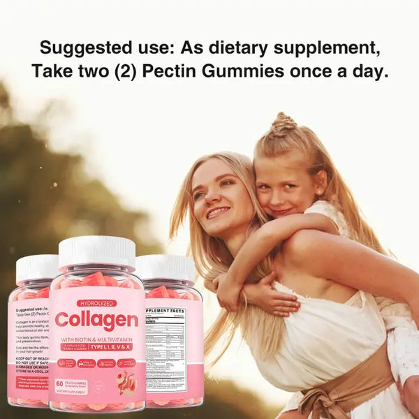 Collagen Gummies - 120 Gummies Beauté Anti-Âge Harmonical Flavors