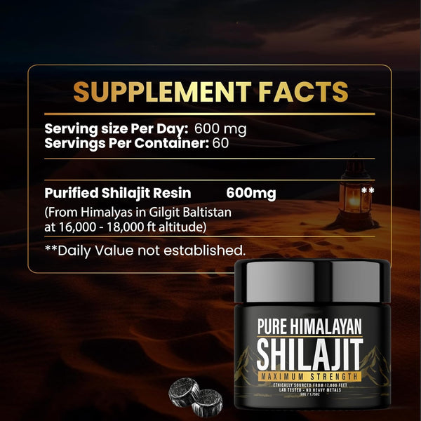 Shilajit Pure Himalayan 50g | Force Maximum Énergie Ancestrale