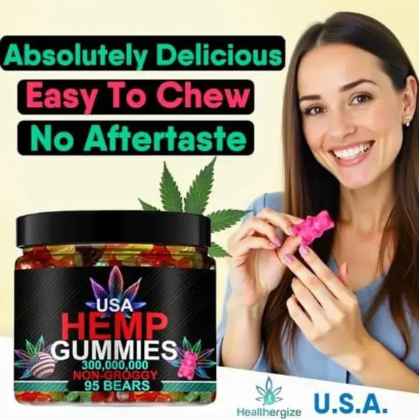 Hemp Gummies Relaxation 120 | Détente Naturelle Halal Bien-être Harmonical Flavors