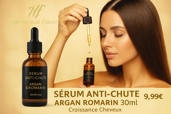 SÉRUM ANTI-CHUTE À L'ARGAN & ROMARIN - Produit Actif