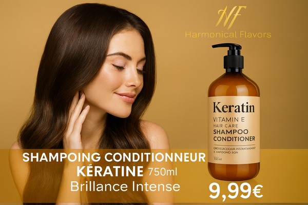 SHAMPOING & CONDITIONNEUR KÉRATINE VITAMINE E - Produit Actif