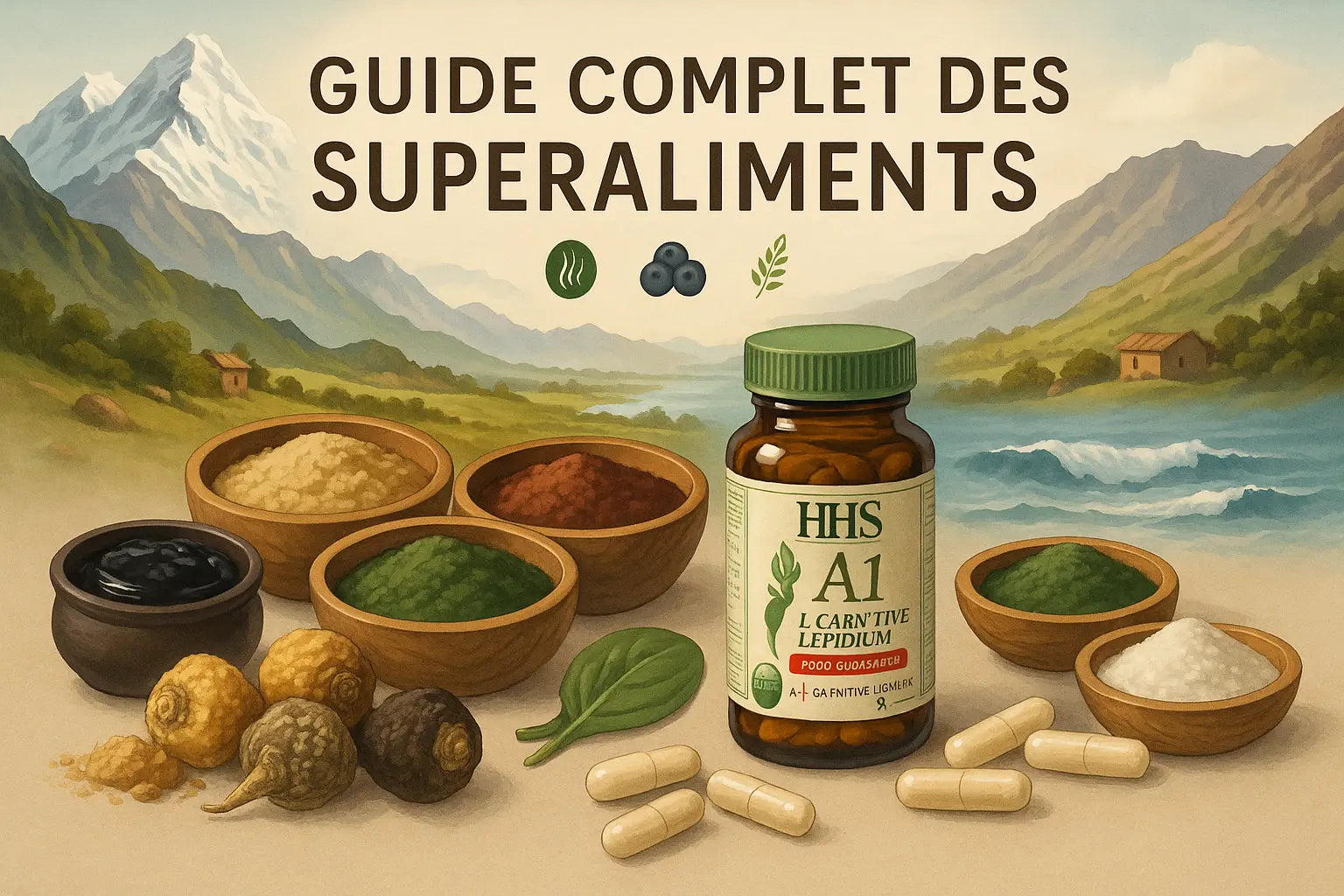 Guide Complet des Superaliments : Shilajit, Maca, Spiruline & Plus
