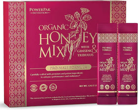 Organic Honey Mix Pro-Male Bio - Aphrodisiaque Premium | Ginseng Tribulus Épimédium Harmonical Flavors