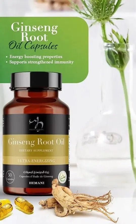 Huile de Ginseng – 50 Capsules | Tonique Naturel & Boost d’Énergie Harmonical Flavors