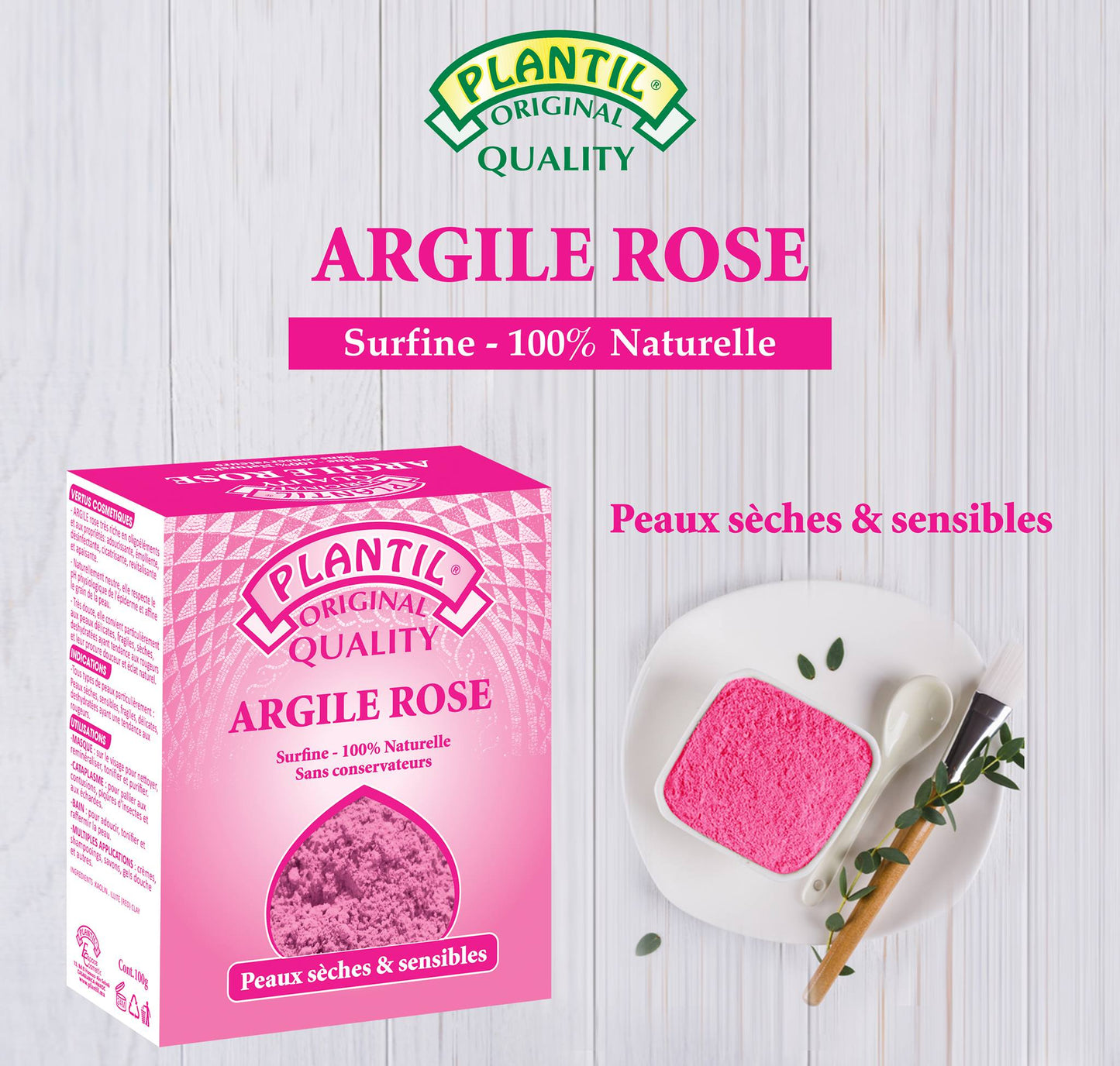 Argile Rose Surfine - 100g