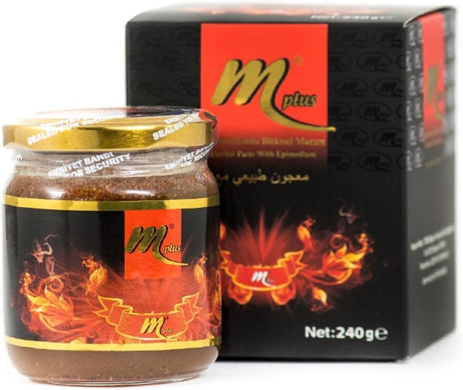 M Plus Aphrodisiaque Turc Premium 240g - Stimulant Naturel Puissant | Vitalité Masculine
