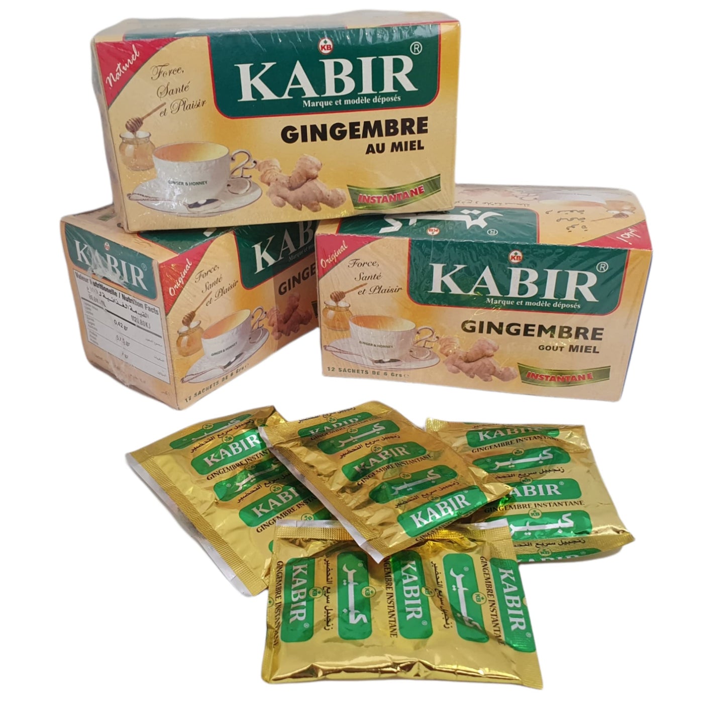 Thé gingembre au miel KABIR - 12 sachets