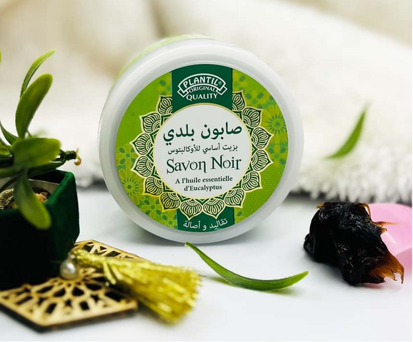 Savon Noir Eucalyptus 200ml - Huile Essentielle Bio | Fraîcheur Purifiante Premium