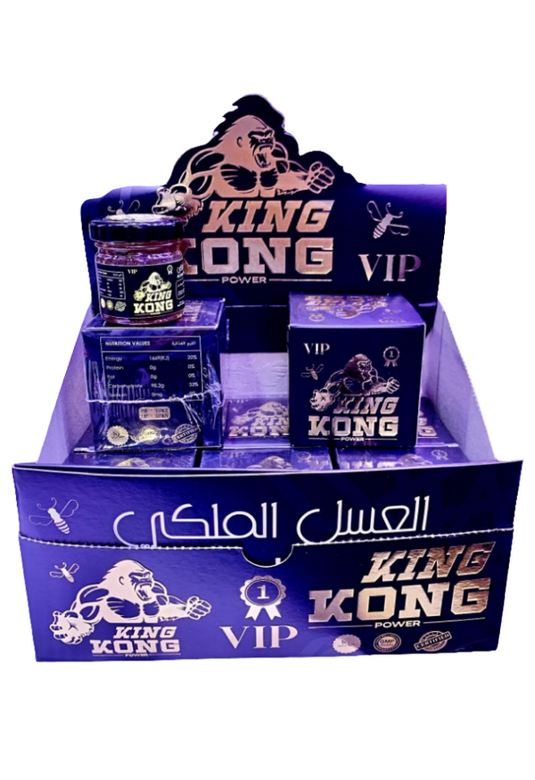 Lot de 3 - Miel Royal King Kong Power VIP 40g | Complément Énergétique Premium