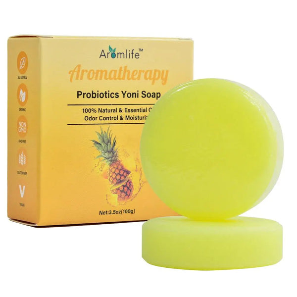 Savon Yoni Probiotique 100g - Nettoyage Doux & Équilibre Intime Naturel Premium Harmonical Flavors