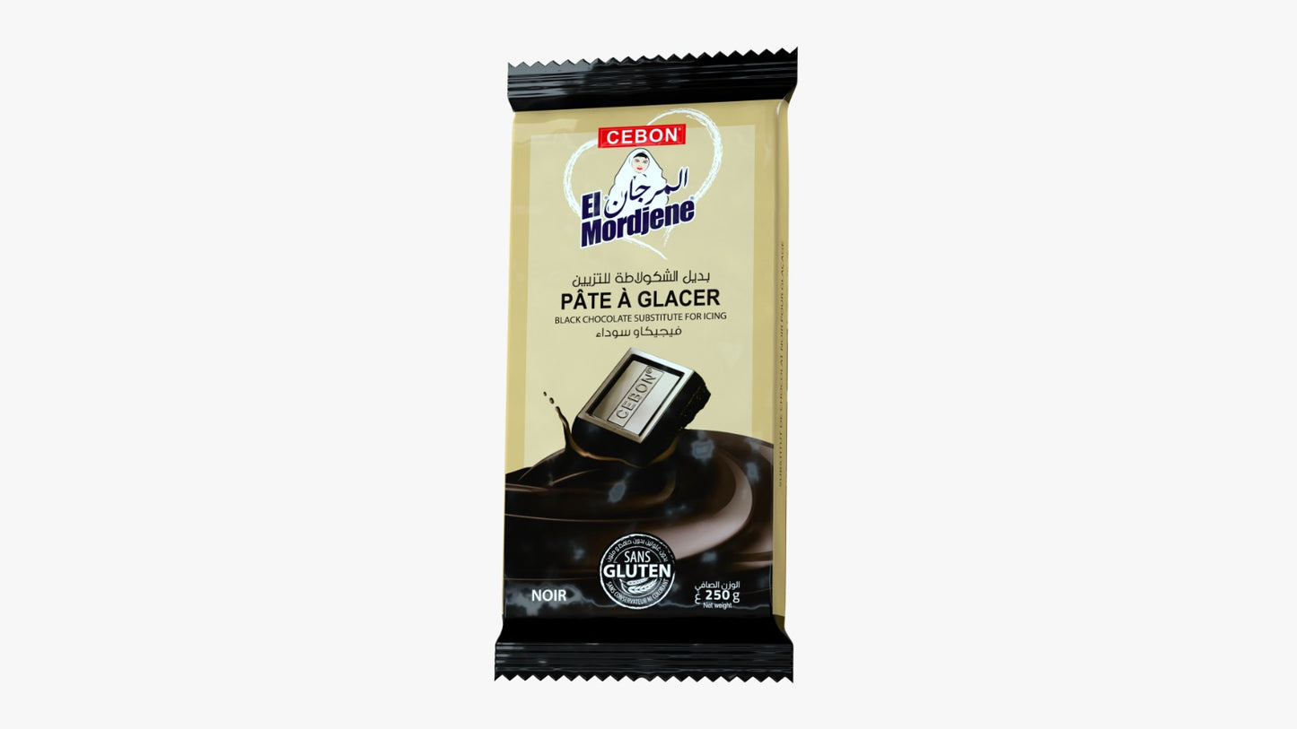 Pâte à glacer Chocolat Noir El Mordjene 250gr - Cebon