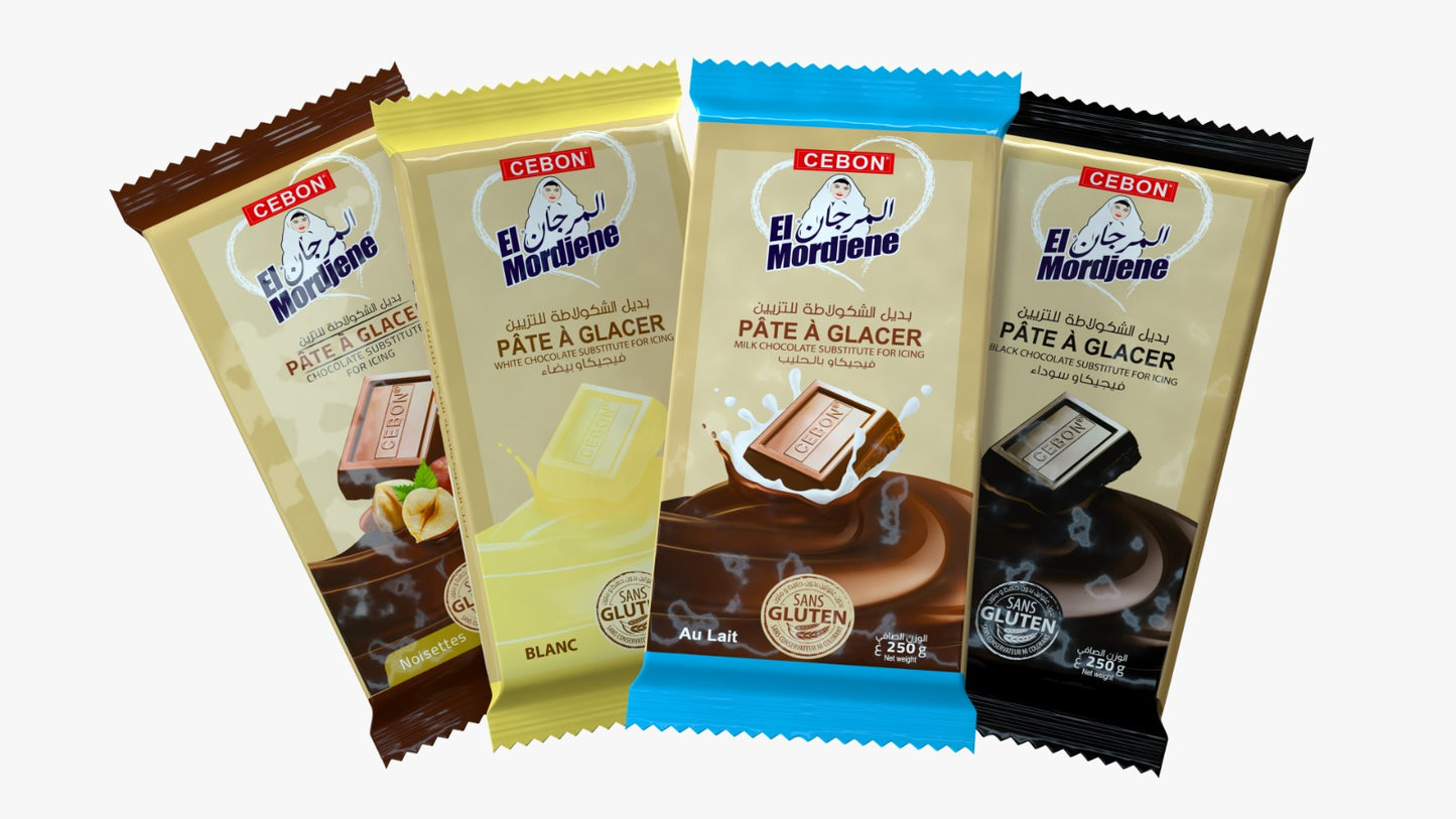 Pâte à glacer Chocolat Blanc El Mordjene - 250gr - Cebon