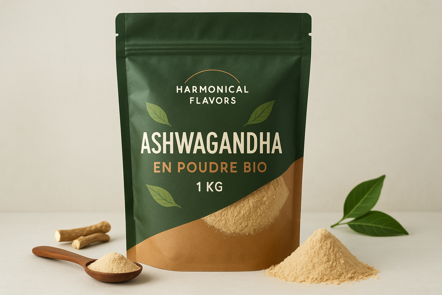 Ashwagandha en Poudre Bio 1 Kg Harmonical Flavors