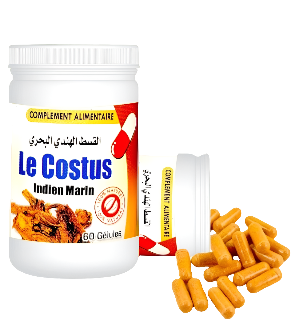 Costus Indien Marin – 60 Capsules | Soin Naturel & Énergie Revitalisante