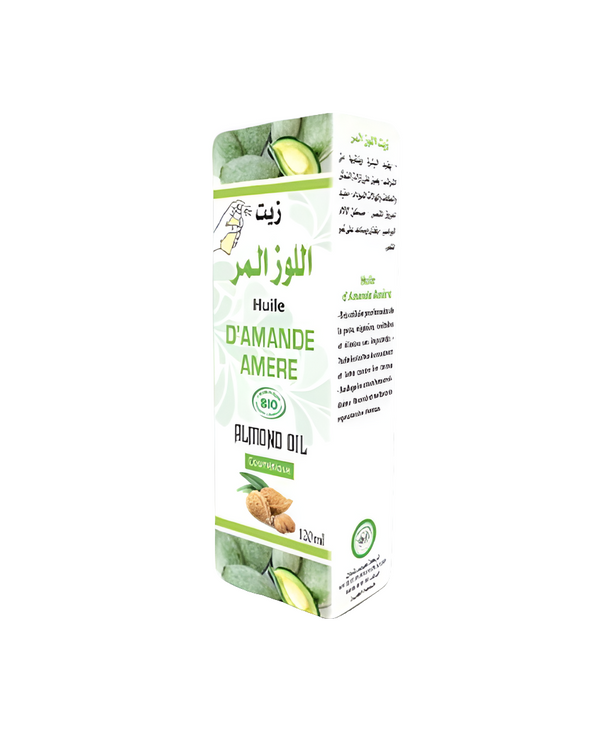 Huile d’Amande Amère Bio – 120 ml | Soin Naturel & Bienfaits Apaisants