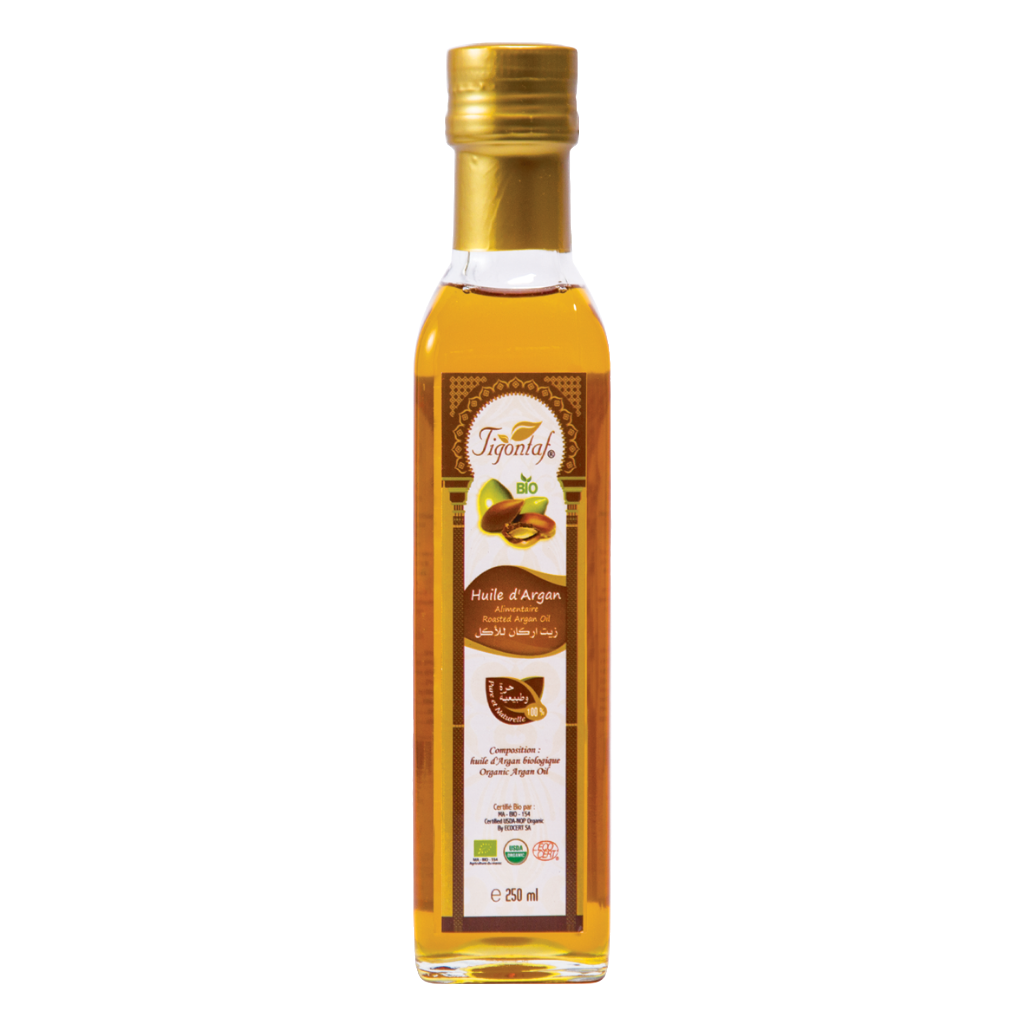 Huile d'Argan Alimentaire BIO Tigontaf 250 ml – Pureté et Saveur Authentique