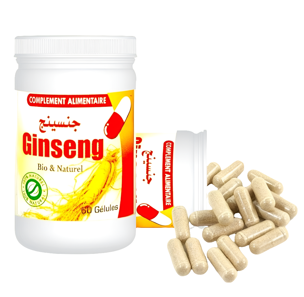 Ginseng Bio – 60 Capsules | Énergie & Vitalité Naturelles