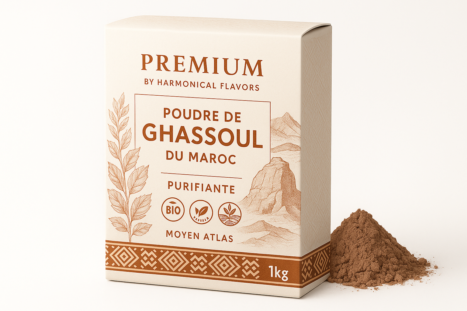 Ghassoul en Poudre du Maroc 1kg