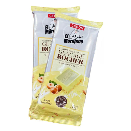 Glaçage Rocher Chocolat Blanc El Mordjene - 250g - Cebon