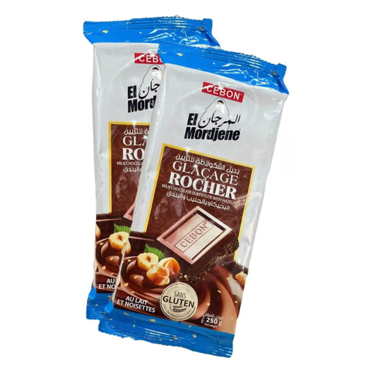 Glaçage Rocher Chocolat au Lait et Noisettes El Mordjene - 250g - Cebon