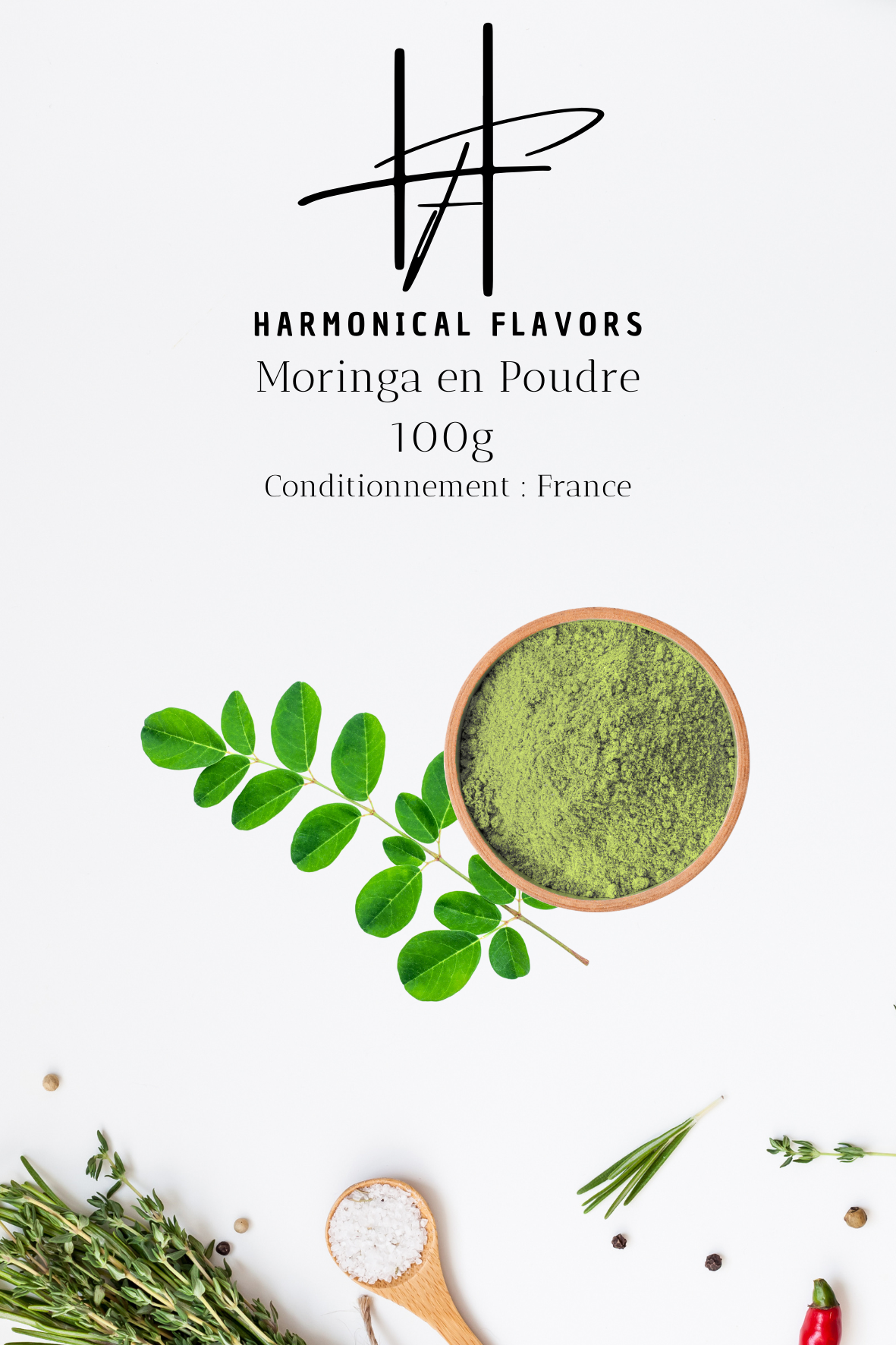 Moringa en Poudre - 100% Bio