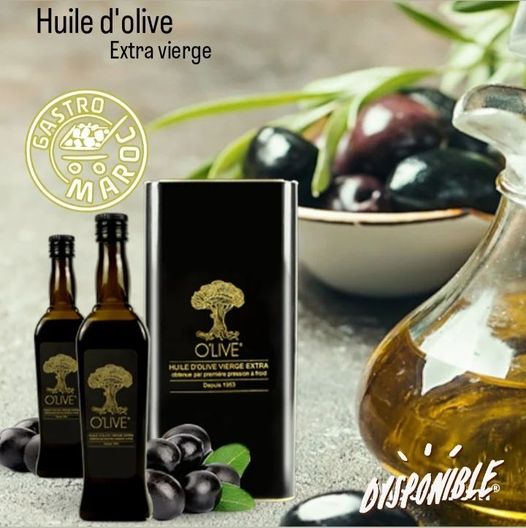 Huile d'olive extra vierge du Maroc - 1 ère PRESSION À FROID - 100% PURE & NATURELLE - MADE IN MOROCCO