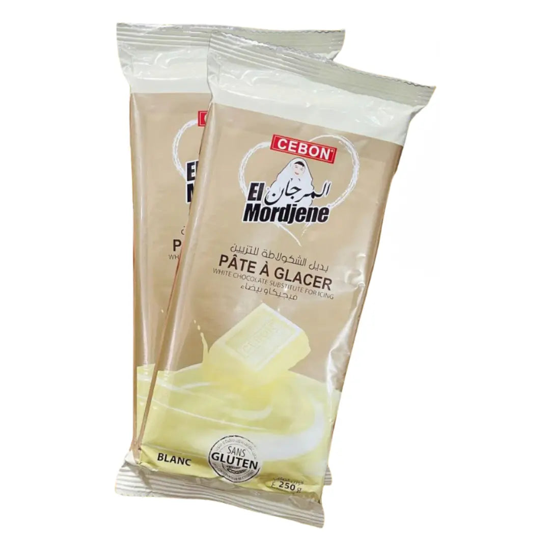 Pâte à glacer Chocolat Blanc El Mordjene - 250gr - Cebon