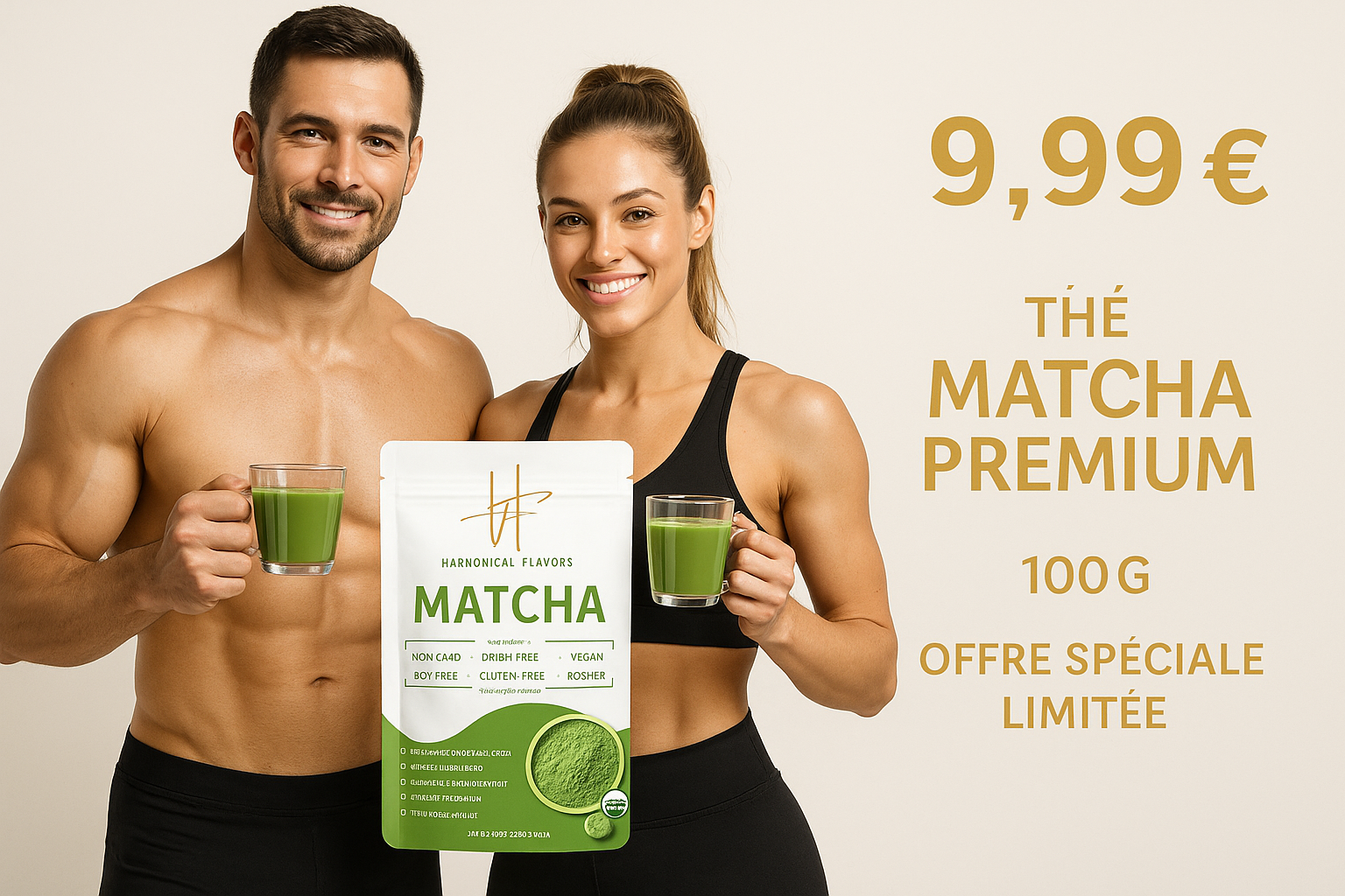 Promotion Thé Matcha Premium à 9,99€ les 100g