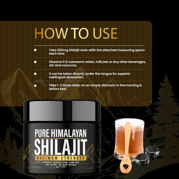 Shilajit Pure Himalayan 50g | Force Maximum Énergie Ancestrale