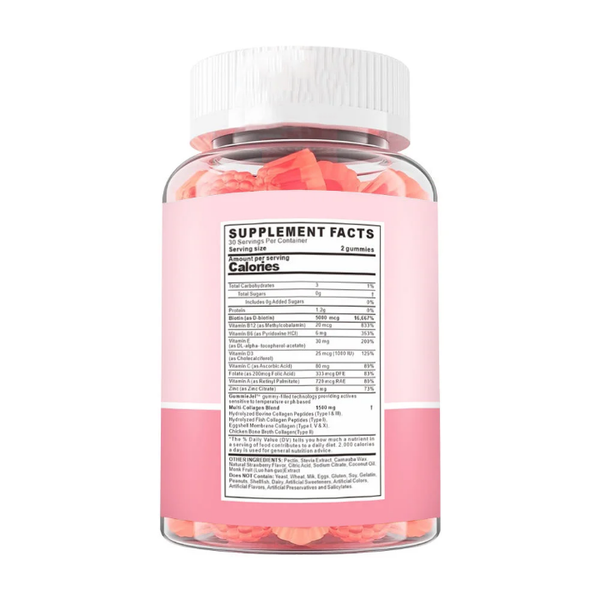 Collagen Gummies - 120 Gummies Beauté Anti-Âge