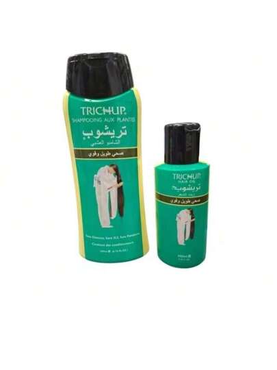 LOT Shampoing aux Plantes 200 ml + Huile Antichute 100 ml (Trichup) | Soin Complet Naturel pour Cheveux Forts