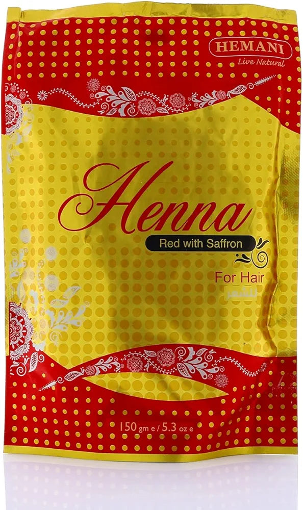 Henné Rouge au Safran – 100g | 100% Naturel Coloration Éclatante & Soin Authentique