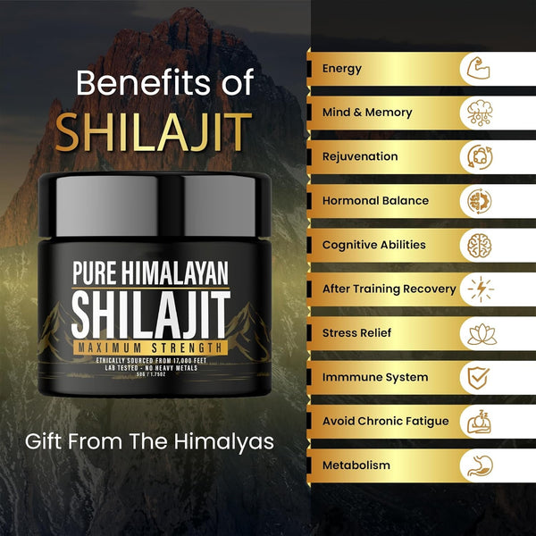 Shilajit Pure Himalayan 50g | Force Maximum Énergie Ancestrale