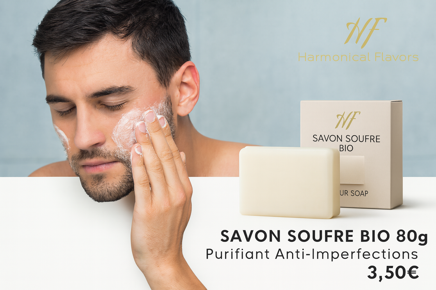 SAVON AU SOUFRE BIO - Produit Individuel