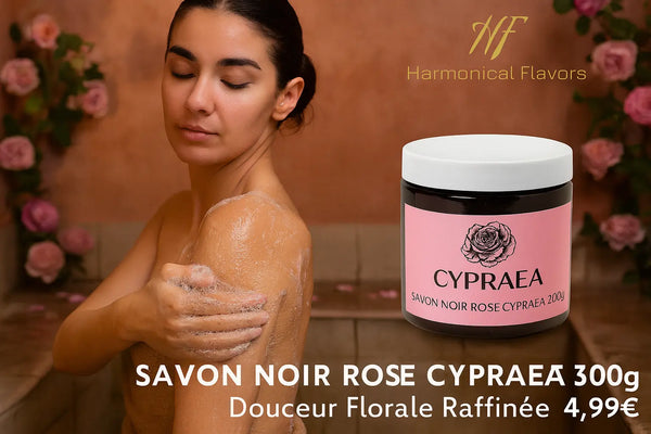 SAVON NOIR BELDI À L'EXTRAIT DE ROSE - Produit Individuel